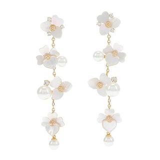 Kate Spade New York + Precious Pansy Statement Linear Earrings