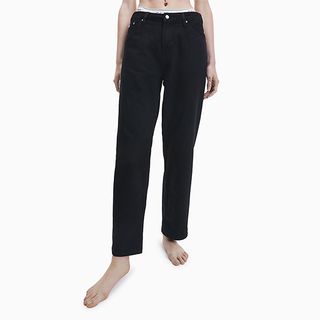 Calvin Klein + 90s Straight Black Wash Jeans
