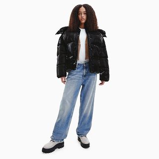 Calvin Klein + Oversized Repreve Shiny Puffer Jacket