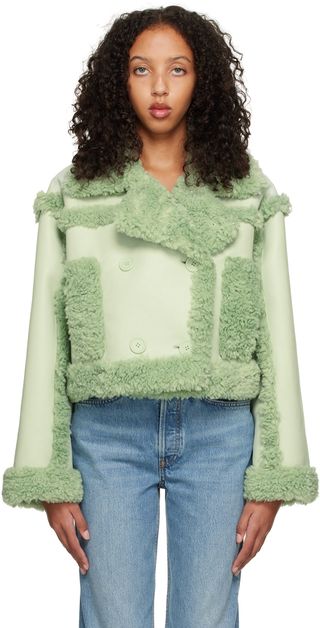 Stand Studio + Green Kristy Faux-Shearling Jacket