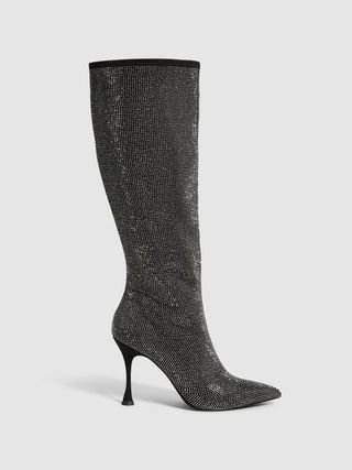 Reiss + Clement Crystal Point Knee High Boots