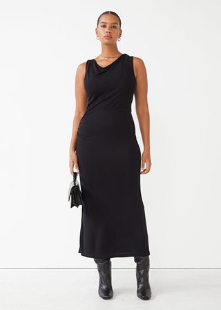 & Other Stories + Chain Necklace Midi Dress