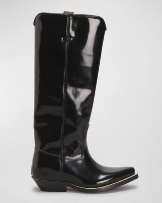 Chloé + Nellie Leather Tall Western Boots
