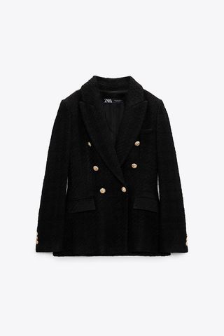 Zara + Textured-Weave Jacket