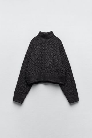 Zara + Cable-Knit Sweater