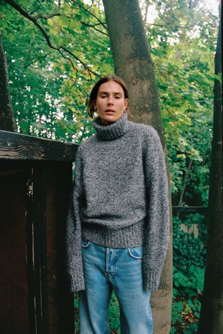 Zara + Cozy Turtleneck Sweater