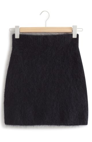 & Other Stories + Fuzzy Sweater Miniskirt