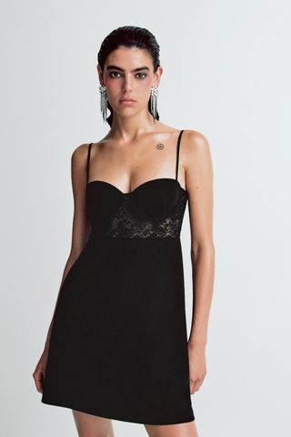 Zara + Lace Mini Dress