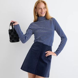 J.Crew + Perfect-Fit Ribbed Turtleneck