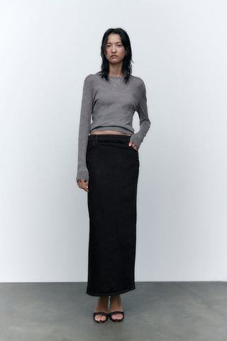 Zara + The Countour Denim Skirt
