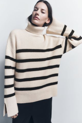 Zara + Striped Sweater
