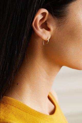 Melissa Joy Manning + Wishbone 14-Karat Gold Earrings