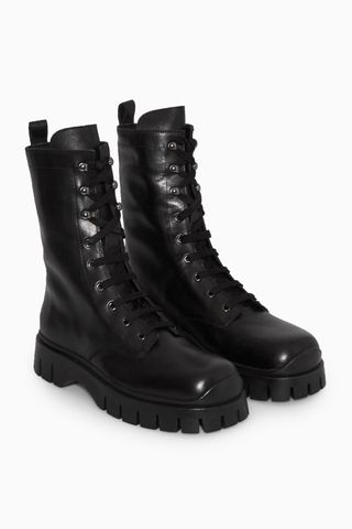 COS + Chunky Lace-Up Boots