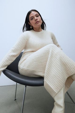 H&M + Long Rib-Knit Dress