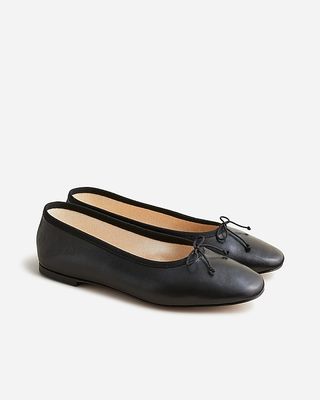 J.Crew + Zoe Ballet Flats in Leather