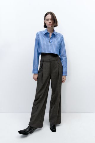 Zara + Full-Length Corset Pants