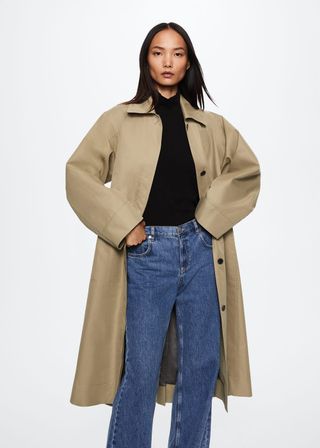 Mango + Oversized Cotton Trench