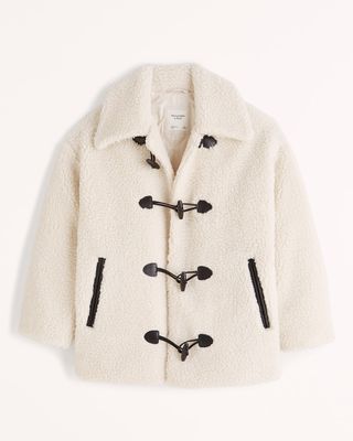 Abercrombie & Fitch + Toggle Sherpa Coat