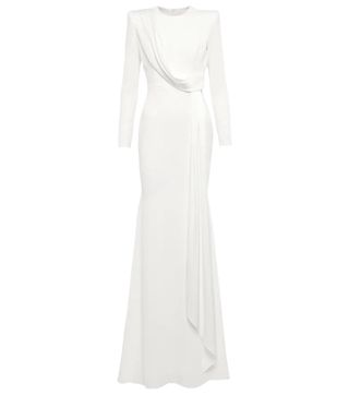 Alex Perry + Bridal Maxwell satin-crêpe bridal gown