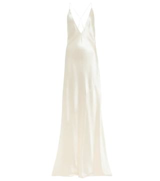 Saint Laurent + Silk Satin Gown