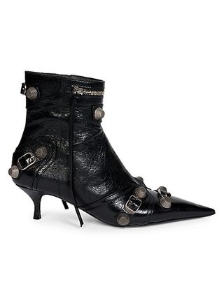 Balenciaga + Cagole 50 Leather Ankle Boots