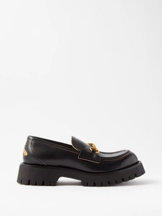 Gucci + Horsebit Leather Chunky Loafers