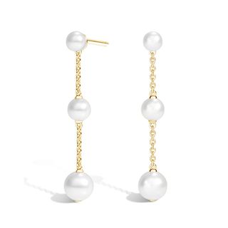 Brilliant Earth + Cordelia Cultured Pearl Drop Earrings