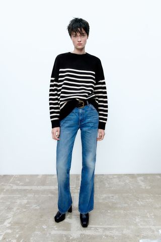 Zara + Striped Knit