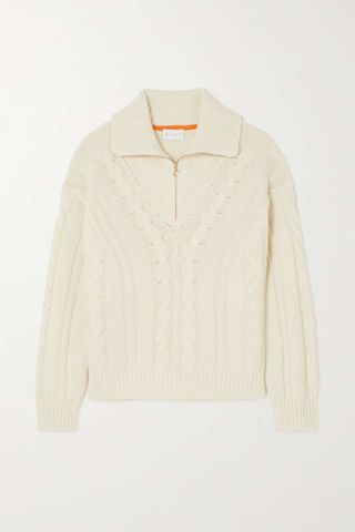 We Norwegians + Trysil Cable-Knit Merino Wool and Cashmere-Blend Sweater