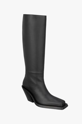 Zara + Leather Western Boots