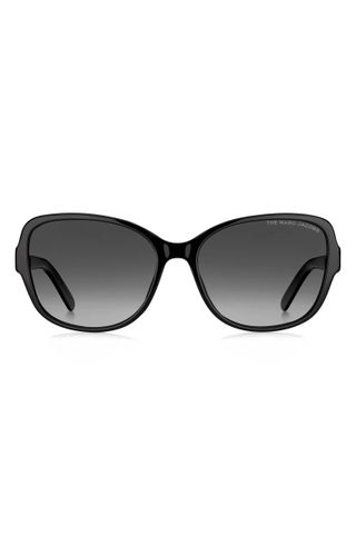 Marc Jacobs + 58mm Polarized Gradient Cat Eye Sunglasses