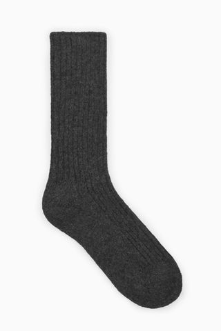 COS + Ribbed Cashmere Socks