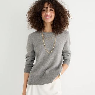 J.Crew + Cashmere Classic Crewneck Sweater