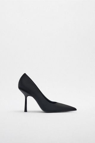 Zara + High Heeled Fabric Shoes