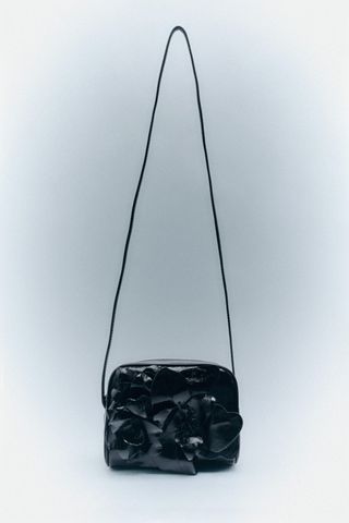 Zara + Leather Flower Bag