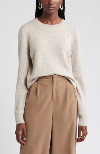 Nordstrom + Crewneck Cashmere Sweater