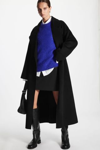 COS + Double-Faced Wool Belted Coat