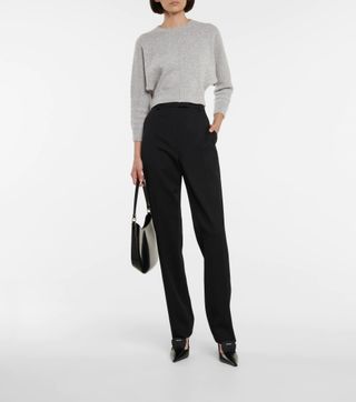 Prada + Wool and Cashmere Cropped Sweater