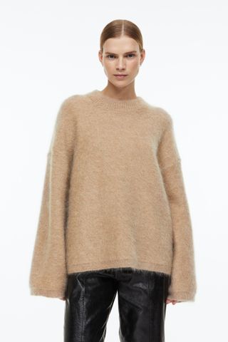 H&M + Oversized Mohair-Blend Sweater