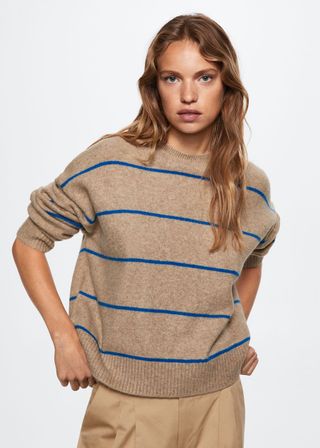 Mango + Round-Neck Knitted Sweater