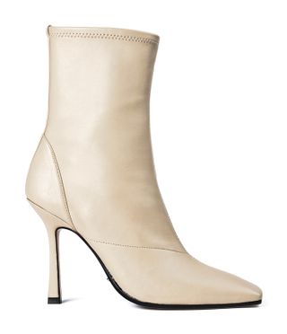 Tony Bianco + Halsey Vanilla Nappa 10.5cm Ankle Boots