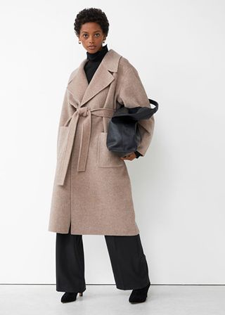 & Other Stories + Oversized Belted Coat