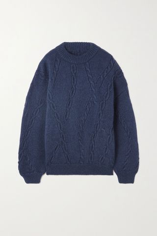 Anine Bing + Mike Cable-Knit Sweater