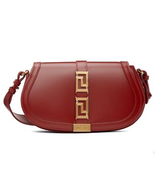 Versace + Red Greca Goddess Bag