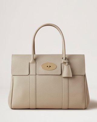 Mulberry + Bayswater in Wild Primrose & Ebony Suede and Leather