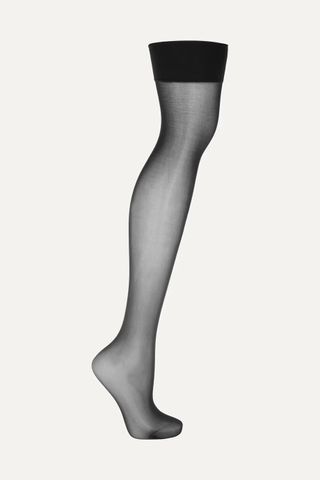 Wolford + Individual 10 Denier Stay-Up Stockings