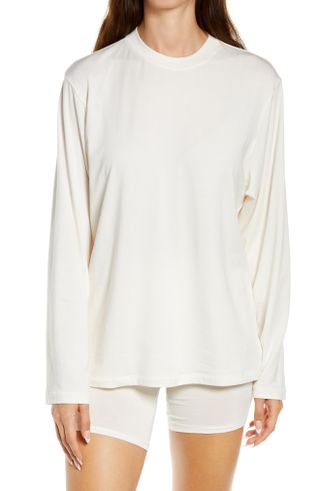 Skims + Boyfriend Long Sleeve T-Shirt