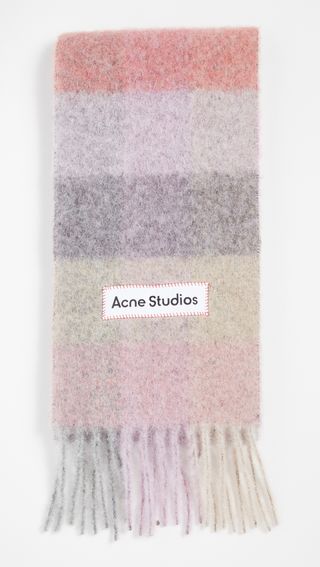 Acne Studios + Valley Checked Wool-Blend Scarf