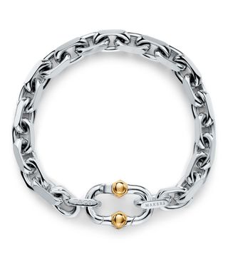 Tiffany & Co. + Makers Wide Chain Bracelet in Sterling Silver and 18k Gold