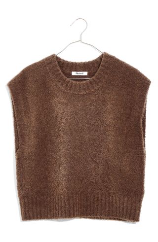 Madewell + Bouclé Sweater Vest